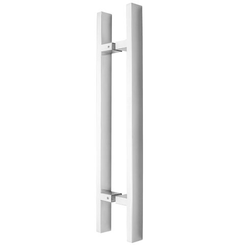 Puxador Porta de Madeira ou Vidro 4cm x 1cm Inox Escovado Loja da Indústria 400mm x 300mm