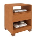 Ver imagem 2 de Conjunto Cama Casal Queen Monaco com 2 Mesas de Cabeceira Luna 1 Gaveta MDF Espresso Móveis Marrom/C