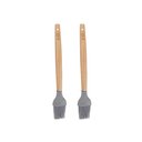 Ver imagem 1 de Kit 2 Pincéis Culinário Bambu 24cm Utensílios Class Home