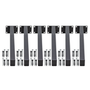 Ver imagem 1 de Suporte para Pia de Parafusar 6 Un Mão Francesa 30cm Preto Grapa Parede Granito Balcão Microondas