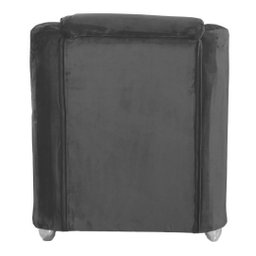 Kit 2 Poltronas Decorativas Lucy Suede Cinza MV Estofados - 6