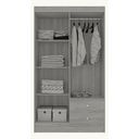 Ver imagem 3 de Guarda Roupa Solteiro Versa 4 Portas 2 Gavetas Branco/Rosa Flex