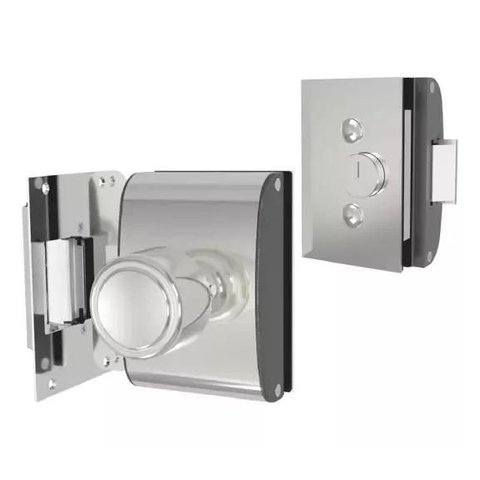 Fechadura Elétrica p/ Porta (Vidro/Alvenaria) Aço Inox - Agl PV200R1I - Abertura Interna