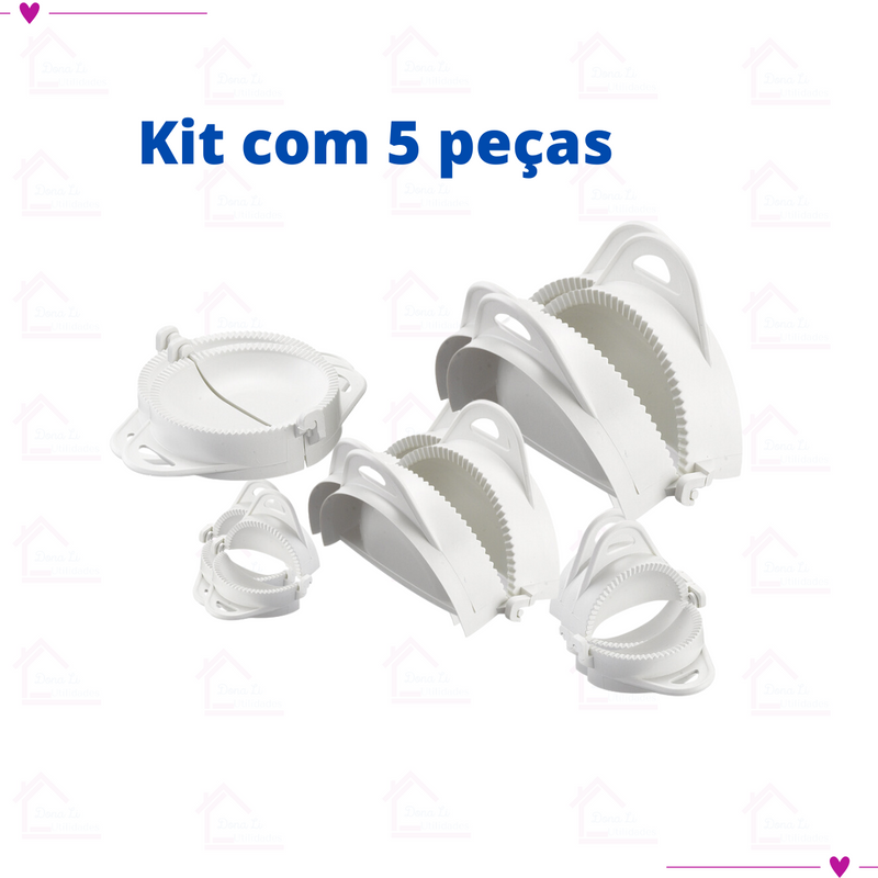 Kit Forma Pastel Risole 5 Tamanhos Corta Fecha e Molde Coração Keita - 3