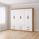 Ver imagem 1 de Guarda Roupa 6 Portas 6 Gavetas Unique -grand Line