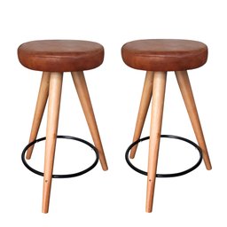 Kit 2 Banqueta Banco Pé Palito Média Cozinha Bar Balcão 60cm - 1