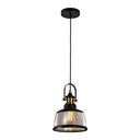 Ver imagem 2 de Lustre Pendente Blumenau Vintage Soho Âmbar/Preto E27 Bivolt