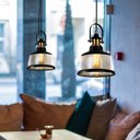 Ver imagem 5 de Lustre Pendente Blumenau Vintage Soho Âmbar/Preto E27 Bivolt