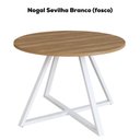 Ver imagem 4 de Mesa de Jantar Redonda 110 Cm 25933 Nogal Sevilha Branco Artesano