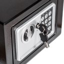 Ver imagem 3 de Cofre Digital Eletrônico com Teclado e Chave - Preta