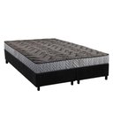 Ver imagem 1 de Conjunto Box Queen: Colchão Espuma Paropas Compact Ag 65 / D23 Royalle Rústico Prata + Base Crc