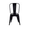 Cadeira para Sala de Jantar Tolix Iron Industrial Preta Preto - 4