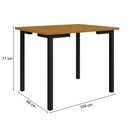 Ver imagem 3 de Mesa de Madeira Compact 109 Cm Preto/nature - Art Panta
