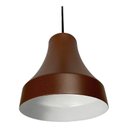 Ver imagem 3 de Lustre Luminária Pendente Utron Alumínio Bell Vexo 12cm - Marrom