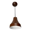 Ver imagem 1 de Lustre Luminária Pendente Utron Alumínio Bell Vexo 12cm - Marrom
