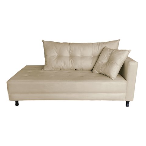 Recamier Charmy 1,40m Suede Bege - Dominic Decor