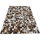 Ver imagem 1 de Tapete de couro castanho malhado 1,50x2,00 sem bordas