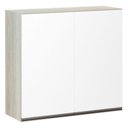 Ver imagem 1 de Armário 80cm 2 Portas Luci Legno Crema C/Branco Polar