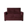 Sofá 2 Lugares Pequeno Alice e Porta Controle Herreiro Cores Cor:marsala - 1