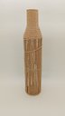 Ver imagem 2 de Vaso Fibra Decorativo Enfeite Casa 71x15x15cm Natural