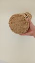 Ver imagem 3 de Vaso Fibra Decorativo Enfeite Casa 71x15x15cm Natural