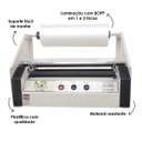 Ver imagem 4 de Plastificadora P380 Com Suporte Bobina Fosco Bopp 35cm 220V MR Maquinas