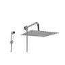 Ducha Chuveiro Inox 30x30 Cm C/ Desviador e Ducha Manual Abs - 1