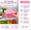 Ver imagem 2 de Refri Line Quadrado 650ml Rosa Tutu Tupperware