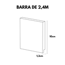 Ver imagem 2 de Rodape Poliestireno 10cm Preto Liso 2,40m 50010 Arquitech