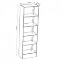 Ver imagem 3 de Estante para Livros 5 Prateleiras 177cmx52cm Charge Espresso Móveis