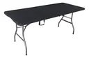 Ver imagem 1 de Mesa Dobrável Robust Maleta com Alça Portátil Preta 1,80m Ntk