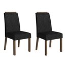Ver imagem 1 de Kit 2 Cadeiras de Jantar 4255 com Espaldar Rustic-oxford Madesa