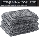 Ver imagem 4 de Manta Queen Size Grosso Cobertor Snow Super Quentinho Willow:cinza