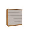 Cômoda Premium 5 Gavetas Tcil Cinamono Off White - 1