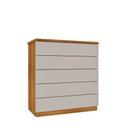 Ver imagem 1 de Cômoda Premium 5 Gavetas Tcil Cinamono Off White