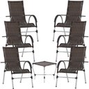 Ver imagem 1 de Jogo com 6 Cadeiras e Mesa para Área Externa Resistente a Chuva e Sol Trama Original