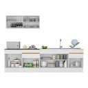 Ver imagem 6 de Cozinha Compacta com Rodapé Veneza Multimóveis MP2112 com Armário e Balcão Branca