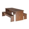 Conjunto Mesa e 2 Bancos Festivo Life Espresso Móveis - 2