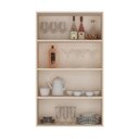 Ver imagem 4 de Cristaleira Armário Aéreo com 2 Portas de Vidro 70cm Milano Multimóveis MP2332 Vanilla/Incolor