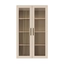 Ver mais imagens de Cristaleira Armário Aéreo com 2 Portas de Vidro 70cm Milano Multimóveis MP2332 Vanilla/Incolor