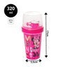 Kit Lancheira Minnie Disney Copo Shakeira 320ml e Potes Rosto Minnie Rosa - Plasútil - 8