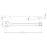 Chave Combinada 18 Mm com Pescoço Tramontina com Corpo Forjado em Aço Especial Cromado Tramontina - 4