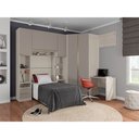 Ver imagem 1 de Guarda Roupa Solteiro de Canto com Escrivaninha 6 Portas 7 Gavetas Legno Crema Connect Prime Luciane