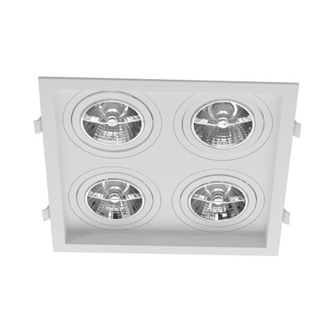 Spot Embutir Quadruplo Recuado P/ LED AR70 Save Energy SE-330.2916 ST2832