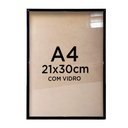 Ver imagem 1 de Moldura Alumínio A4 21x30cm Diploma Certificado Foto com Vidro Tacolado 05 Unidades Moldura Alumínio