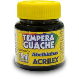 TINTA GUACHE 015ML PRETO COM 12 UNIDADES - 1