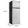 Geladeira Refrigerador Hq Defrost 230 Litros Cinza Hq-230rdf 110v - 3