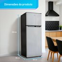 Ver imagem 4 de Geladeira Refrigerador Hq Defrost 230 Litros Cinza Hq-230rdf 110v