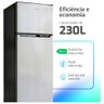 Geladeira Refrigerador Hq Defrost 230 Litros Cinza Hq-230rdf 110v - 5