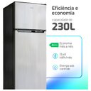Ver imagem 5 de Geladeira Refrigerador Hq Defrost 230 Litros Cinza Hq-230rdf 110v